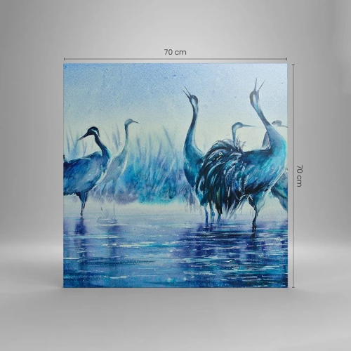 Canvas picture - Morning Encounter - 70x70 cm