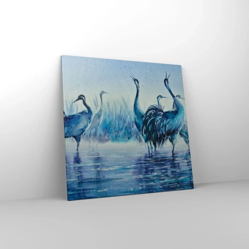 Canvas picture - Morning Encounter - 70x70 cm