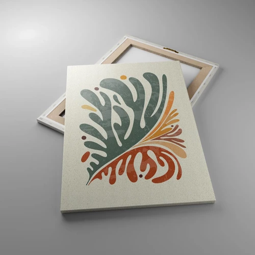 Canvas picture - Multicolour Leaf - 50x70 cm