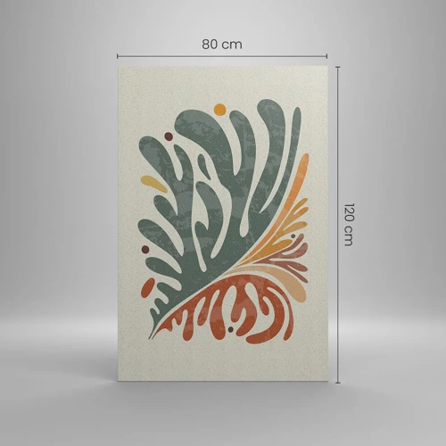 Canvas picture - Multicolour Leaf - 80x120 cm