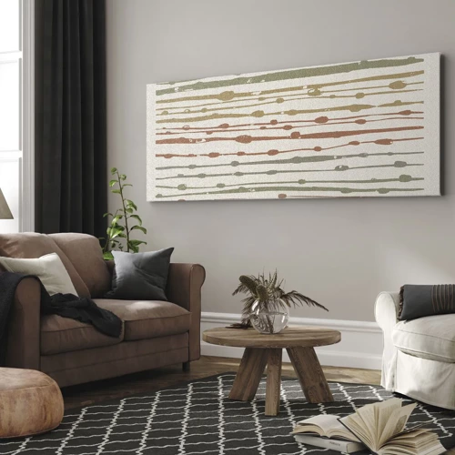 Canvas picture - Musical Colour Notation - 100x40 cm