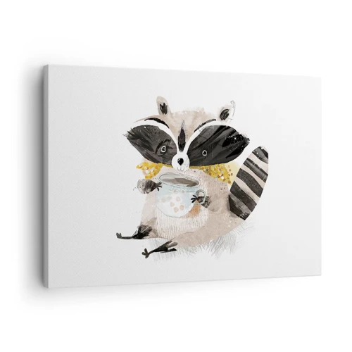 Canvas picture - My Friend Raccoon - 70x50 cm