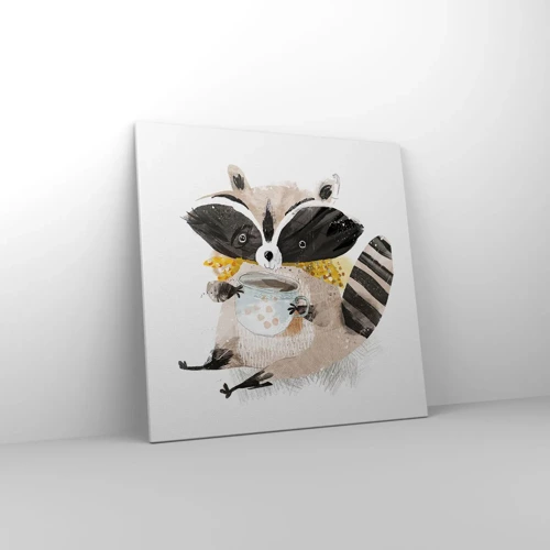 Canvas picture - My Friend Raccoon - 70x70 cm