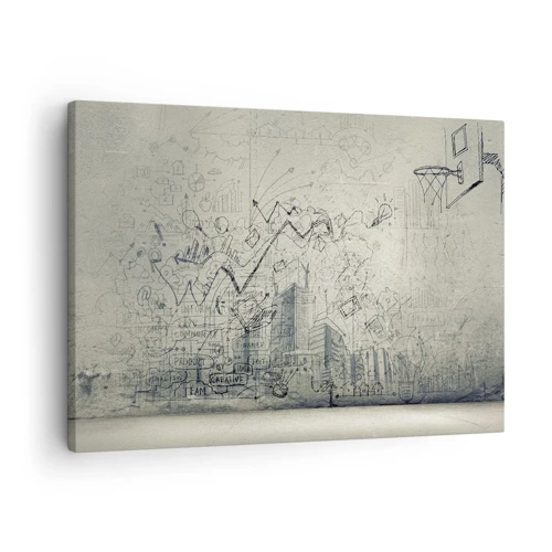 Canvas picture - My Wonderful City Life - 70x50 cm