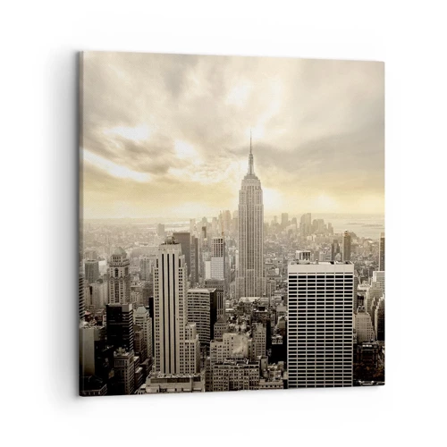 Canvas picture - New York Woven in Grey - 50x50 cm