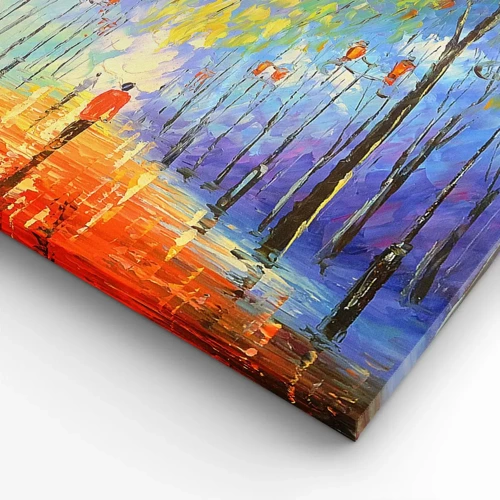 Canvas picture - Night Rain Song  - 100x40 cm