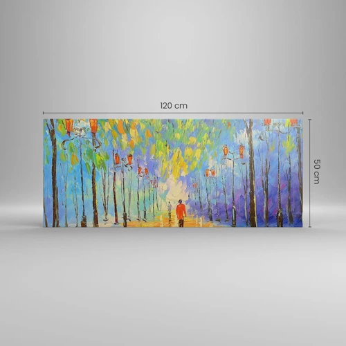 Canvas picture - Night Rain Song  - 120x50 cm