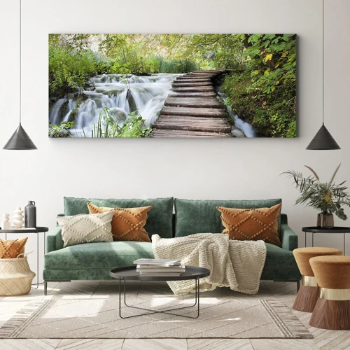 Canvas picture - Not Such Quiet Water - 100x40 cm