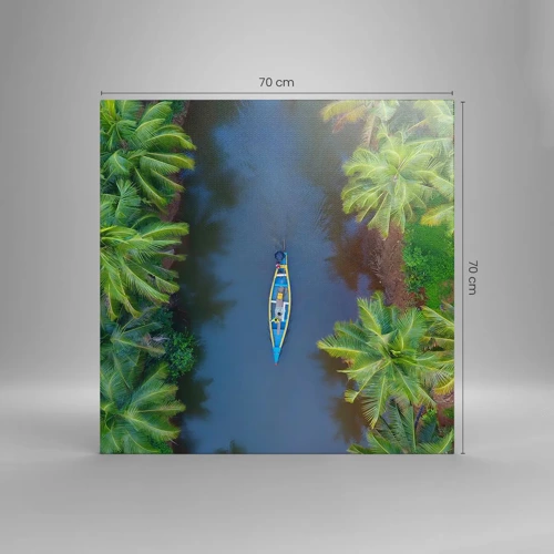 Canvas picture - On Tropical Trail - 70x70 cm