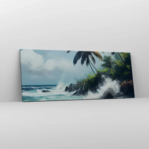 Canvas picture - On a Tropical Shore - 100x40 cm