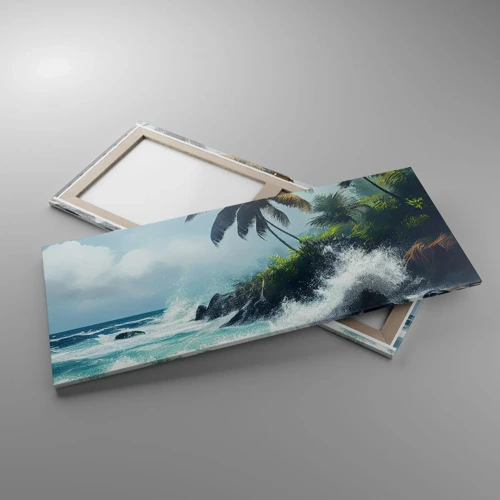 Canvas picture - On a Tropical Shore - 120x50 cm