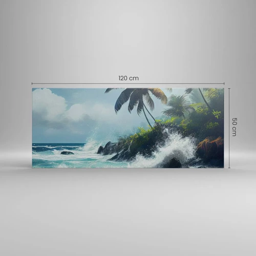 Canvas picture - On a Tropical Shore - 120x50 cm