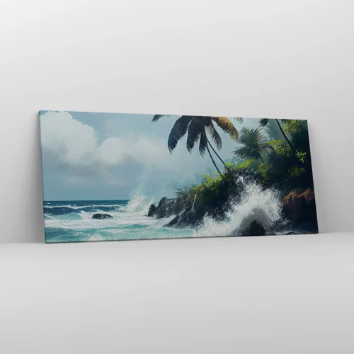 Canvas picture - On a Tropical Shore - 120x50 cm