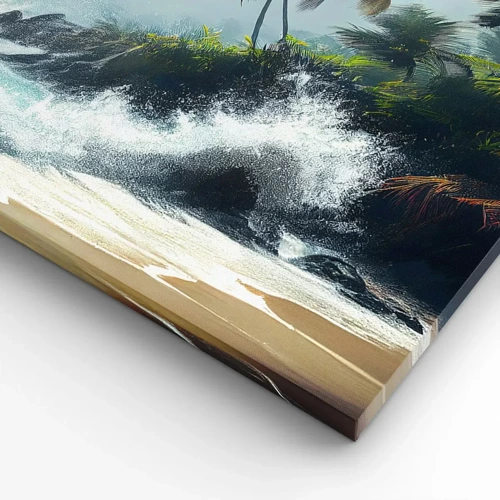 Canvas picture - On a Tropical Shore - 120x50 cm