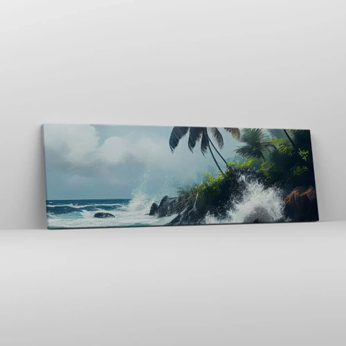 Canvas picture - On a Tropical Shore - 90x30 cm