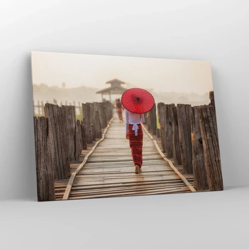 Canvas picture - On an Old Bridge - 100x70 cm