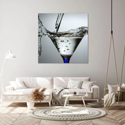 Canvas picture - On the Brim of a Glass - 30x30 cm