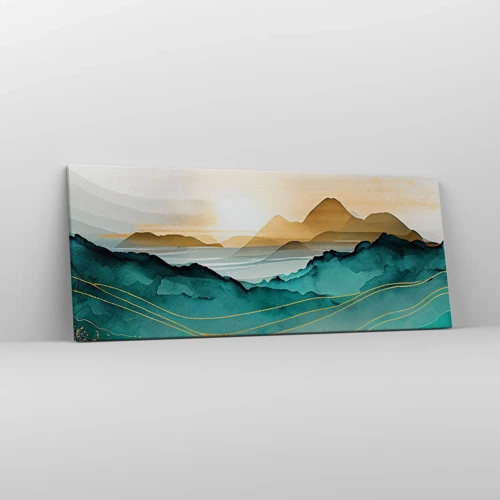 Canvas picture - On the Verge of Abstract - Landscape - 100x40 cm