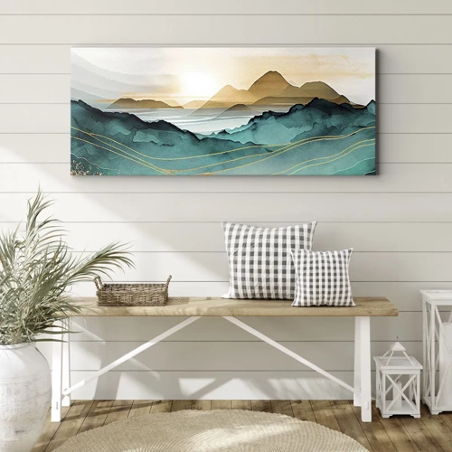 Canvas picture - On the Verge of Abstract - Landscape - 100x40 cm