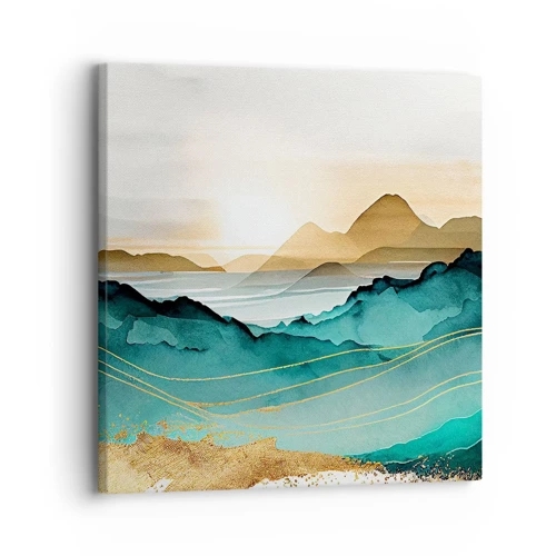 Canvas picture - On the Verge of Abstract - Landscape - 30x30 cm