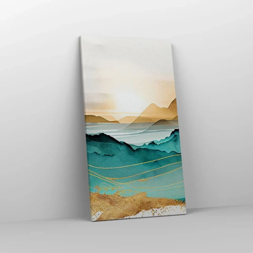 Canvas picture - On the Verge of Abstract - Landscape - 45x80 cm
