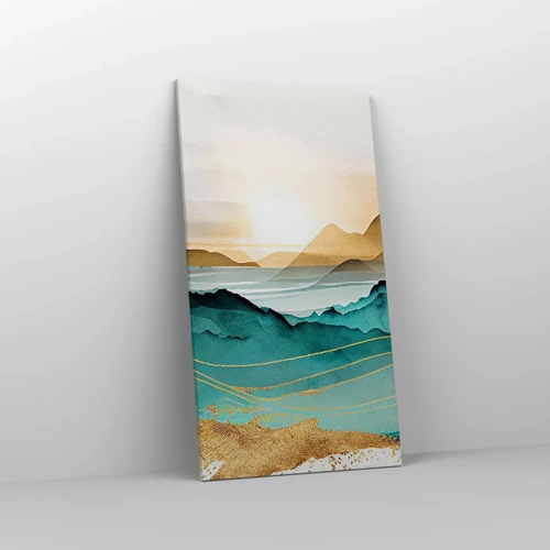 Canvas picture - On the Verge of Abstract - Landscape - 55x100 cm