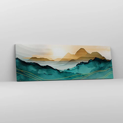 Canvas picture - On the Verge of Abstract - Landscape - 90x30 cm