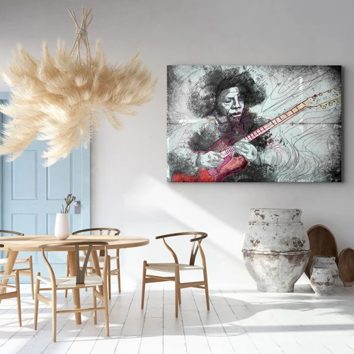 Canvas picture - On the Waves of Music - 120x80 cm