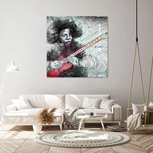 Canvas picture - On the Waves of Music - 30x30 cm