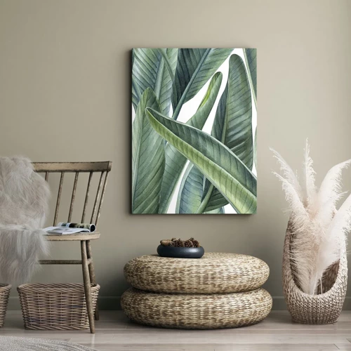 Canvas picture - Only Green Itself - 45x80 cm