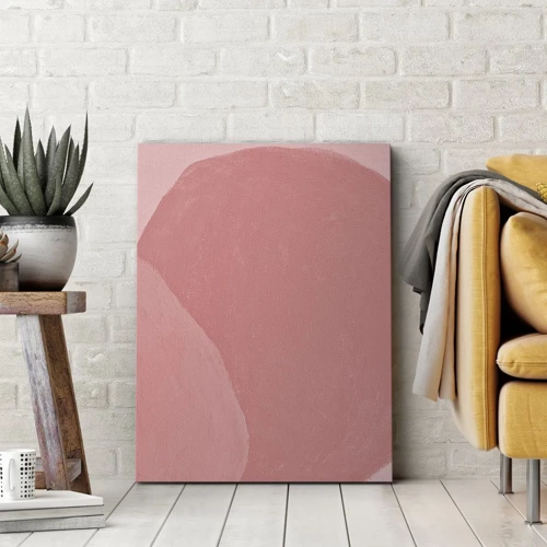 Canvas picture - Organic Composition In Pink - 65x120 cm