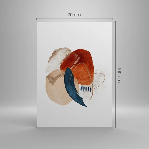 Canvas picture - Oval Composition - 70x100 cm