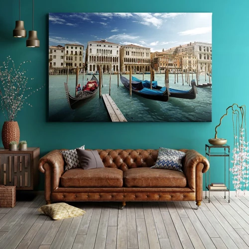 Canvas picture - Palaces in Blue - 70x50 cm