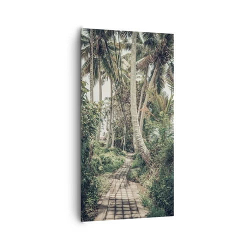 Canvas picture - Palmtree Alley - 65x120 cm