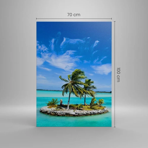 Canvas picture - Paradise on Earth - 70x100 cm