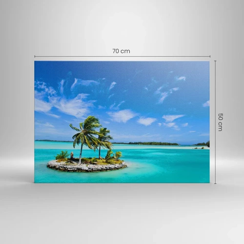 Canvas picture - Paradise on Earth - 70x50 cm