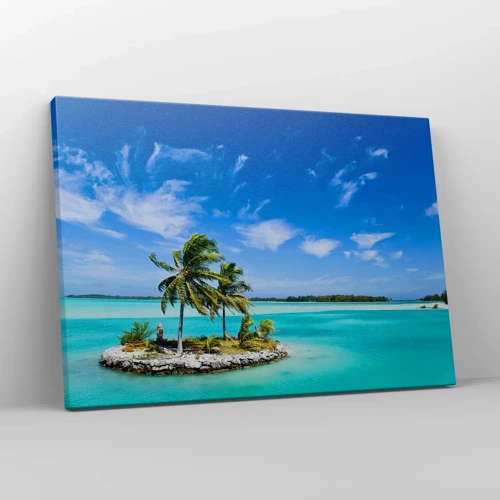 Canvas picture - Paradise on Earth - 70x50 cm