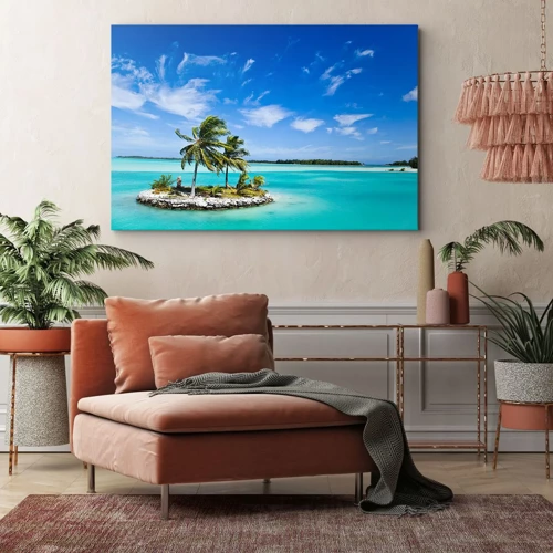 Canvas picture - Paradise on Earth - 70x50 cm