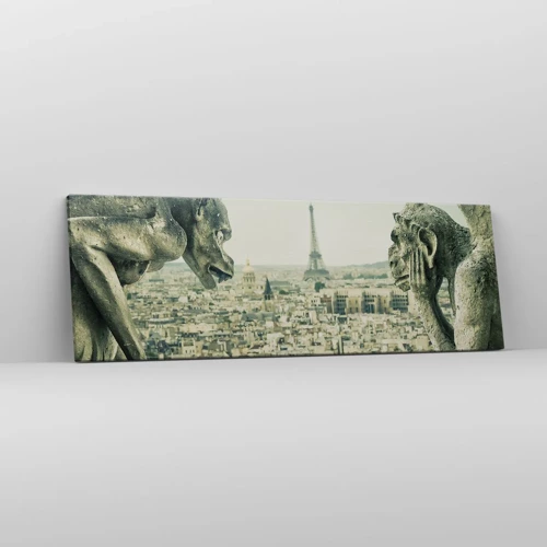 Canvas picture - Parisian Talks - 90x30 cm