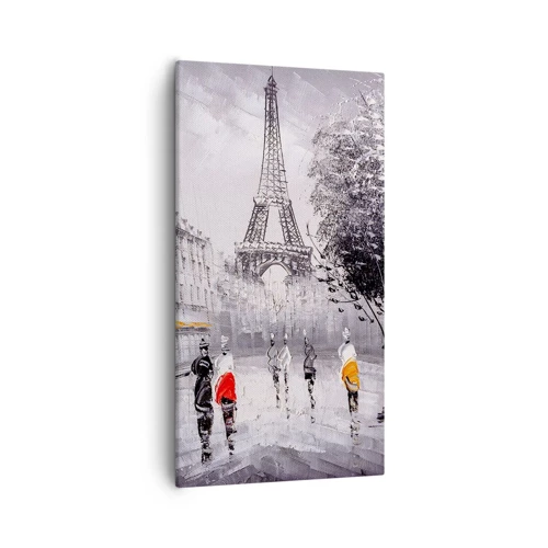 Canvas picture - Parisian Walk - 55x100 cm