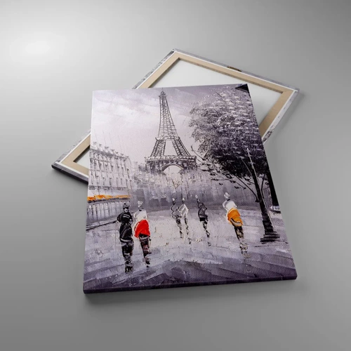Canvas picture - Parisian Walk - 70x100 cm