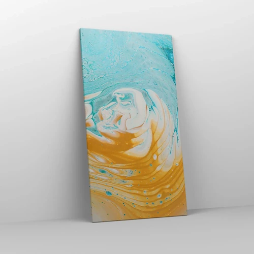 Canvas picture - Pastel Swirl - 65x120 cm