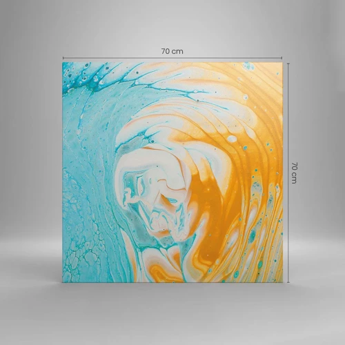 Canvas picture - Pastel Swirl - 70x70 cm