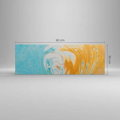 Canvas picture - Pastel Swirl - 90x30 cm