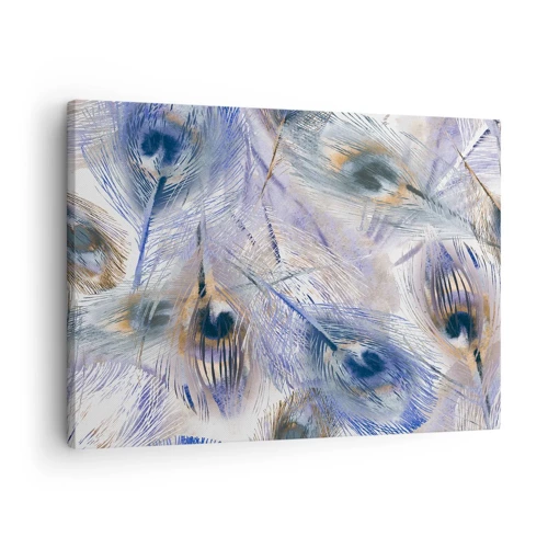 Canvas picture - Peacock's Feather Composition - 70x50 cm