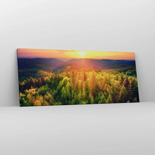 Canvas picture - Peaks and Summits - 120x50 cm