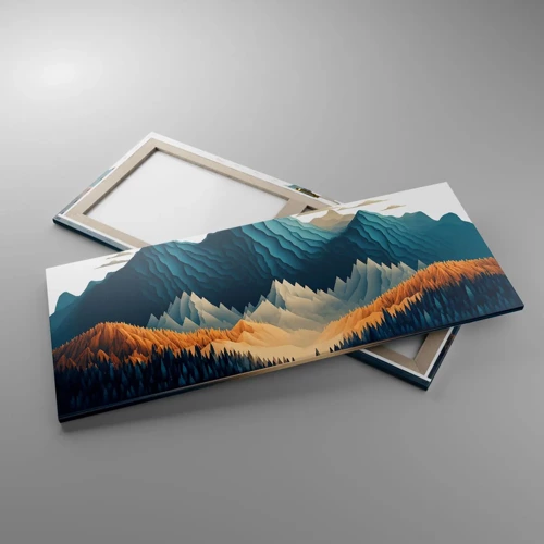 Canvas picture - Perfect Mountain Landscape - 120x50 cm