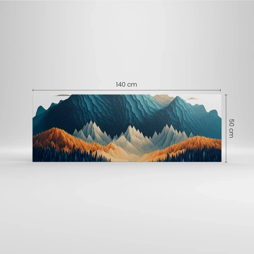 Canvas picture - Perfect Mountain Landscape - 140x50 cm