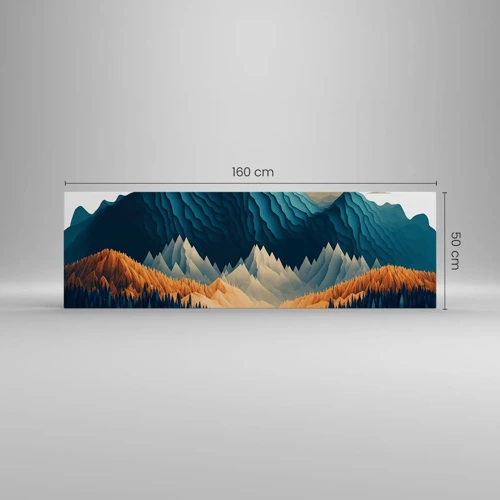 Canvas picture - Perfect Mountain Landscape - 160x50 cm