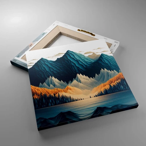 Canvas picture - Perfect Mountain Landscape - 30x30 cm